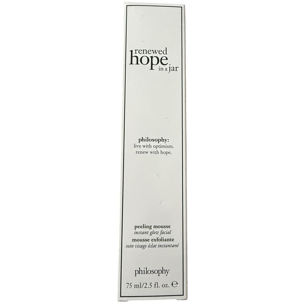 Philosophy Renewed Hope in a Jar Peeling Mousse Instant Glow Facial 2.5 fl oz
